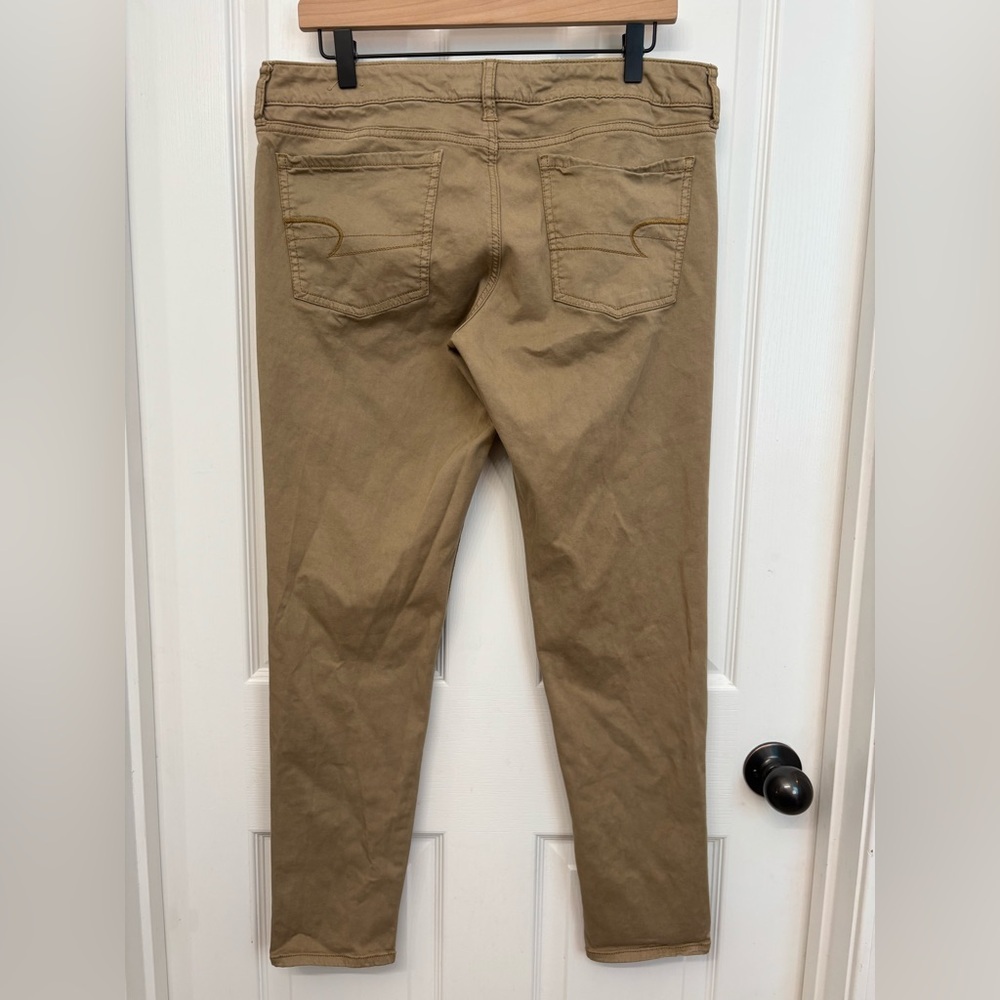 Khaki Stretch Jeggings | American Eagle 14 - Picture 7 of 10